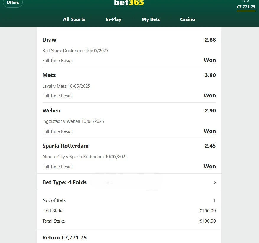 Winning Fixed Tips