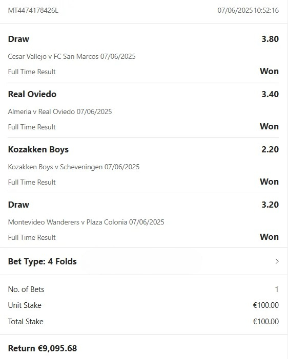 VIP FIXED MATCHES