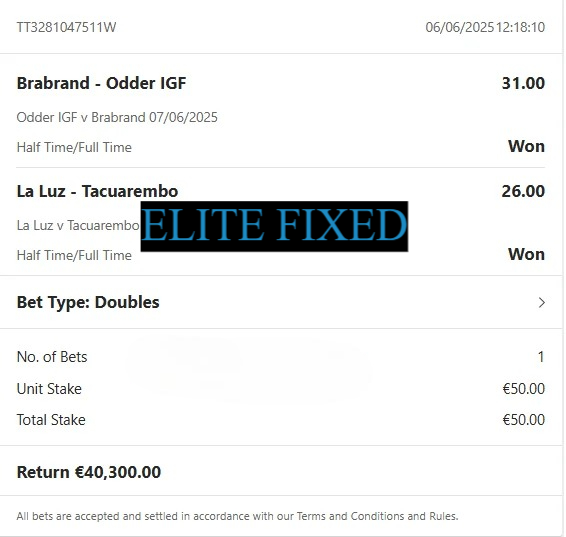 Elite Double Fixed Matches